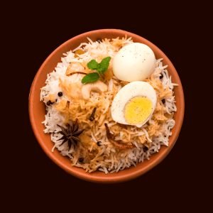 Bagara rice with Egg curry